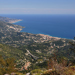 Rivage méditerranéen - vu du Mont-Agel par Charlottess - Peille 06440 Alpes-Maritimes Provence France
