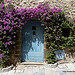 Porte ancienne fleurie par Niouz - Grimaud 83310 Var Provence France