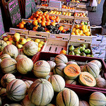 Market - Melone and other Fruits par wanderingYew2 - L'Isle sur la Sorgue 84800 Vaucluse Provence France
